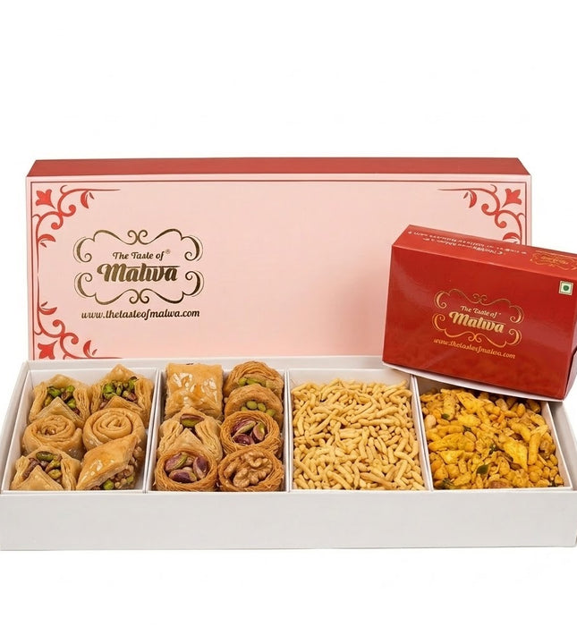 Premium Baklawa & Indori Namkeen Gift Box