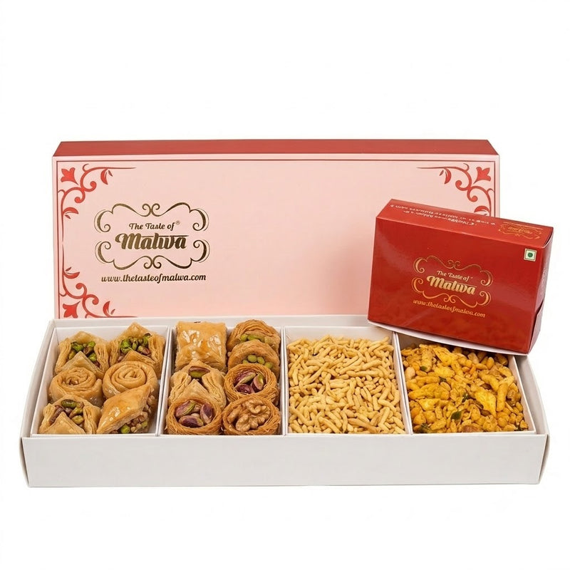 Premium Baklawa & Indori Namkeen Gift Box