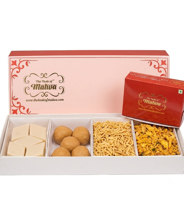 Premium Indori Namkeen & Traditional Sweet Gift Box